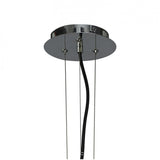 Miss Pendant 3 Light – Gloss Black & Polished Chrome Elegance