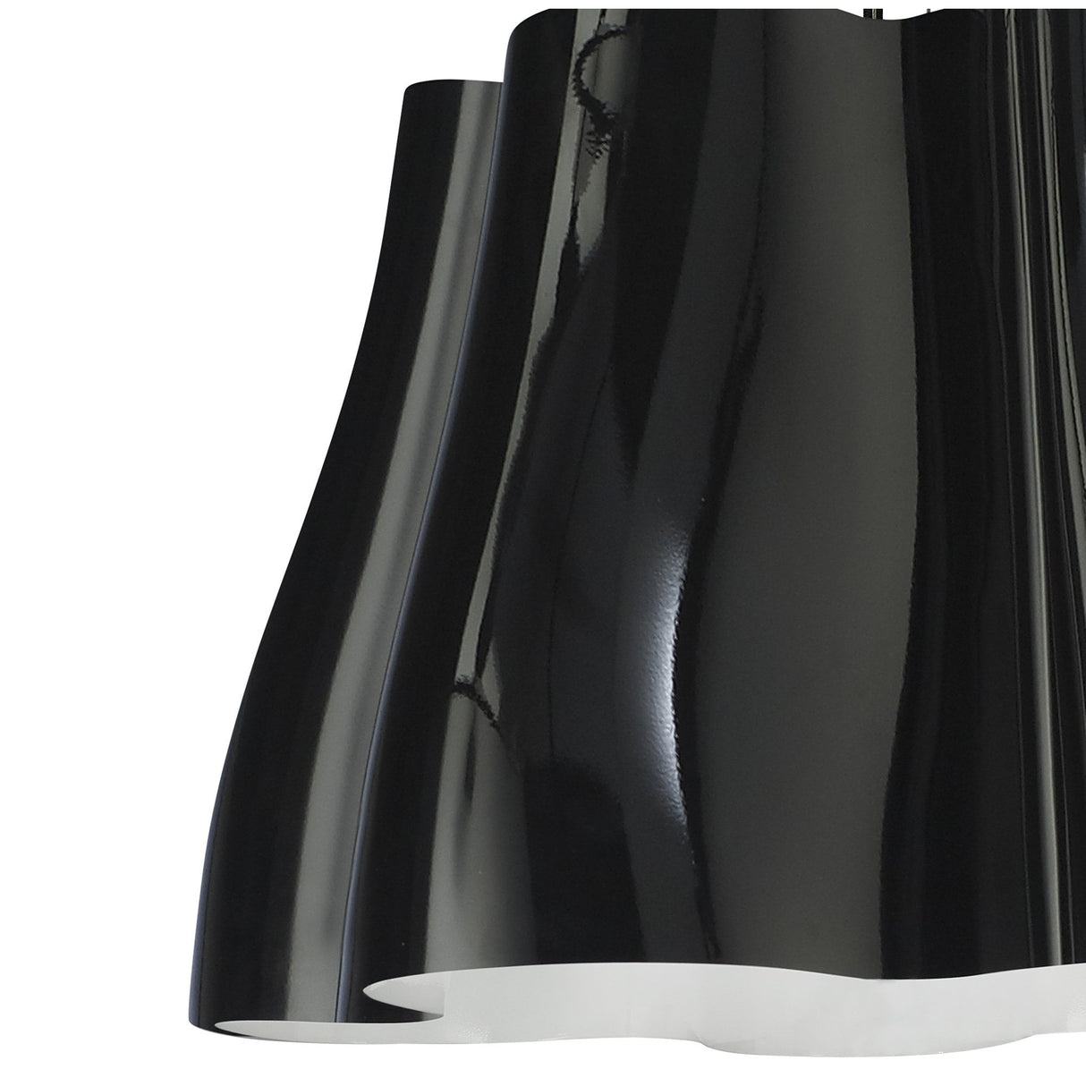 Miss Pendant 3 Light – Gloss Black & Polished Chrome Elegance