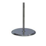 Elegant Trio Illumination Floor Lamp in Gloss White and Polished Chrome