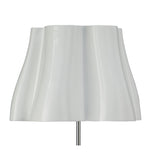 Elegant Trio Illumination Floor Lamp in Gloss White and Polished Chrome