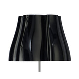Elegant Trio Light Floor Lamp in Gloss Black and Polished Chrome
