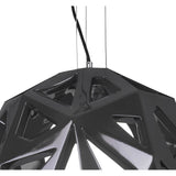 Santiago Sevillano's Facette Pendant Light: Gloss Black & Polished Chrome Elegance