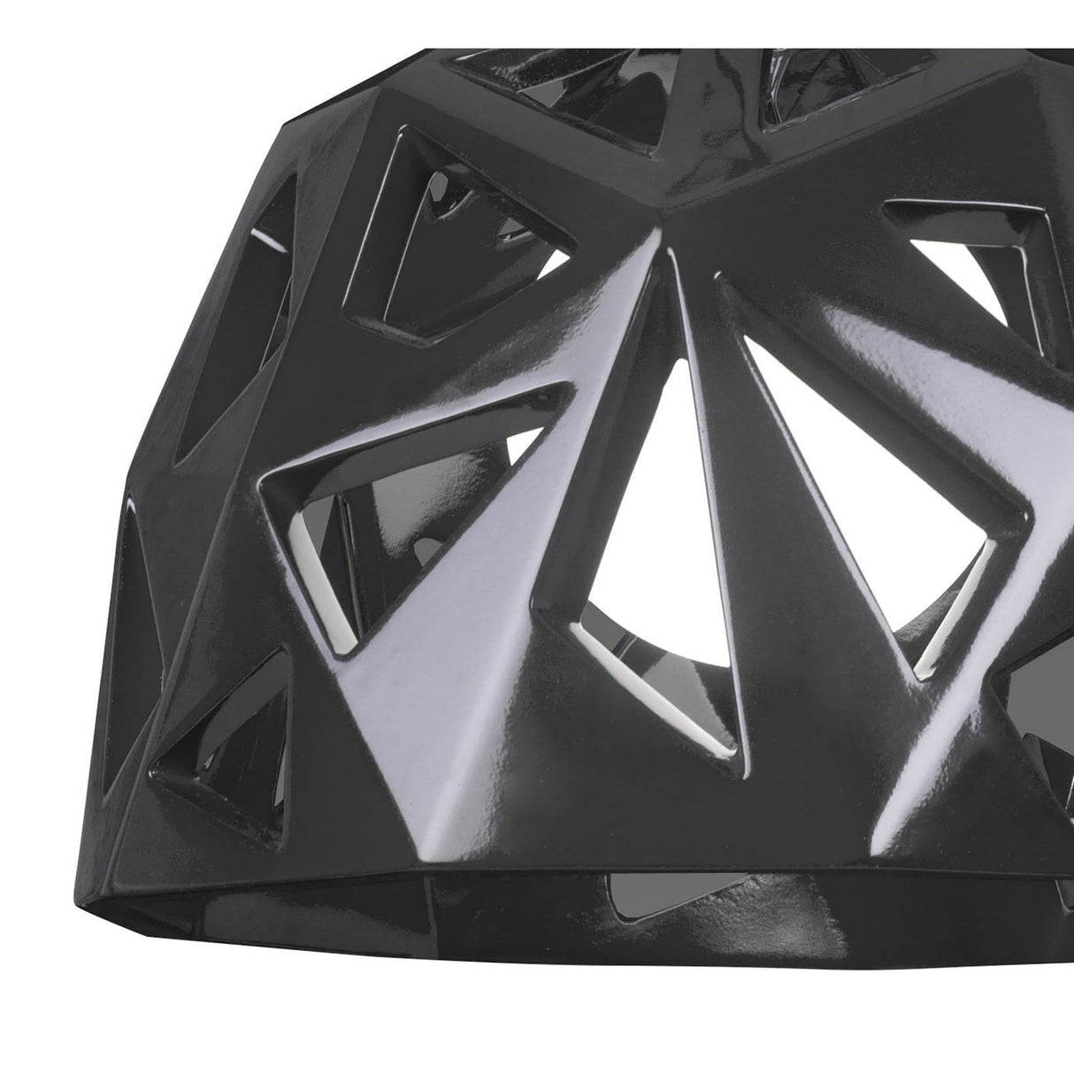 Santiago Sevillano's Facette Pendant Light: Gloss Black & Polished Chrome Elegance