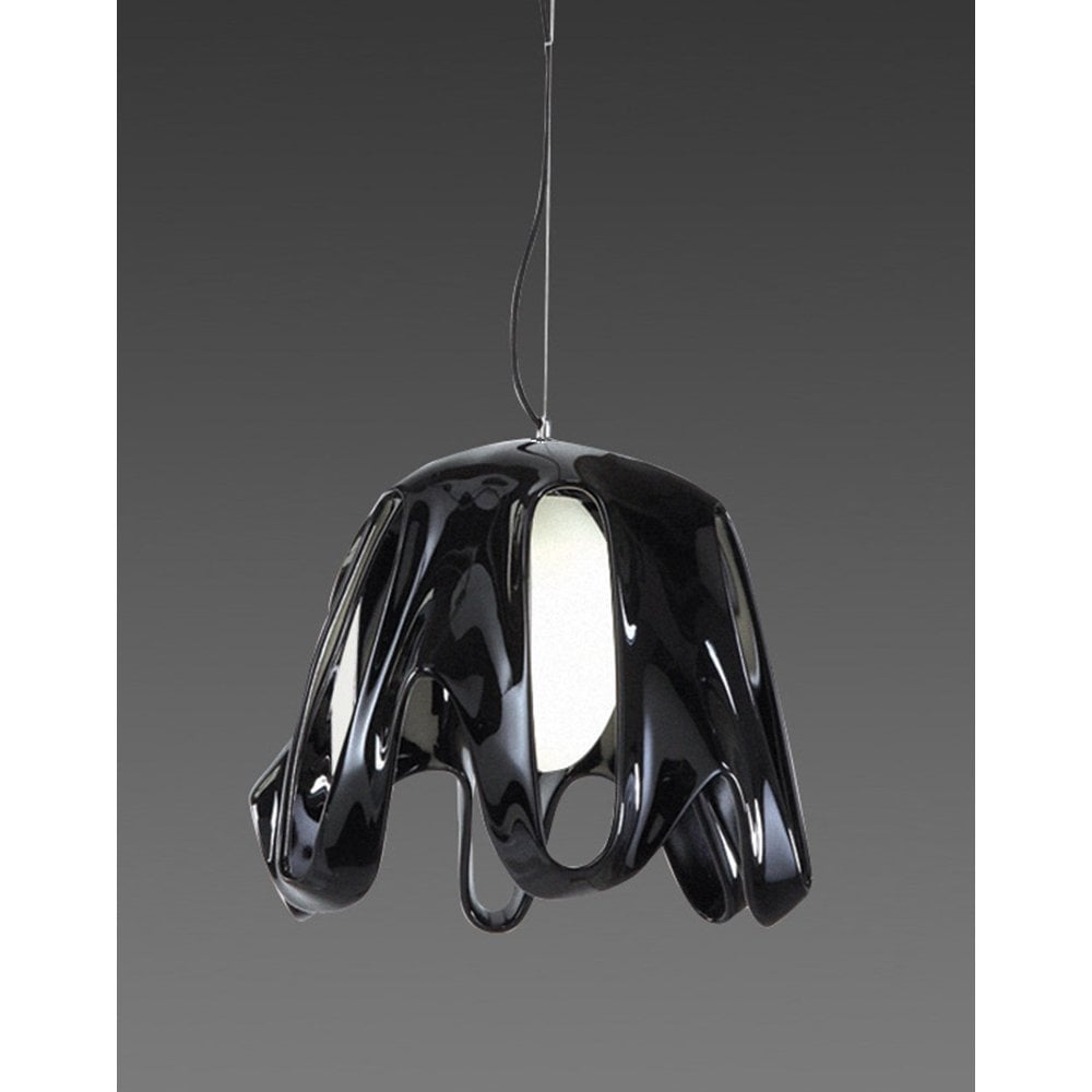 Gothic Elegance Black & White Pendant Light, E27 LED/CFL