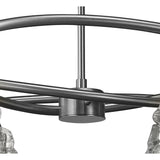 Santiago Sevillano Iku Telescopic Convertible Light Fixture in Satin Nickel