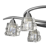 Santiago Sevillano Iku Telescopic Convertible Light Fixture in Satin Nickel