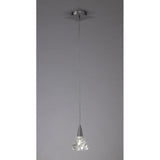 Iku Pendant Single Light, Satin Nickel Finish