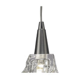 Iku Pendant Single Light, Satin Nickel Finish