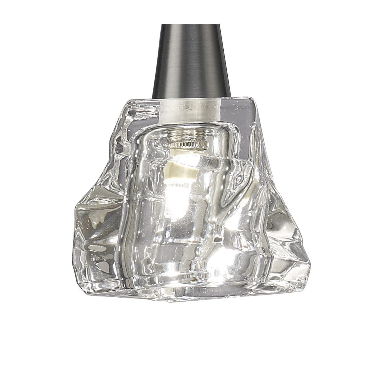 Iku Pendant Single Light, Satin Nickel Finish