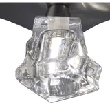 Iku Ceiling Light with Clear Glass Shade, Satin Nickel Finish