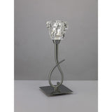 Iku Modern Elegance Table Lamp with Satin Nickel Finish