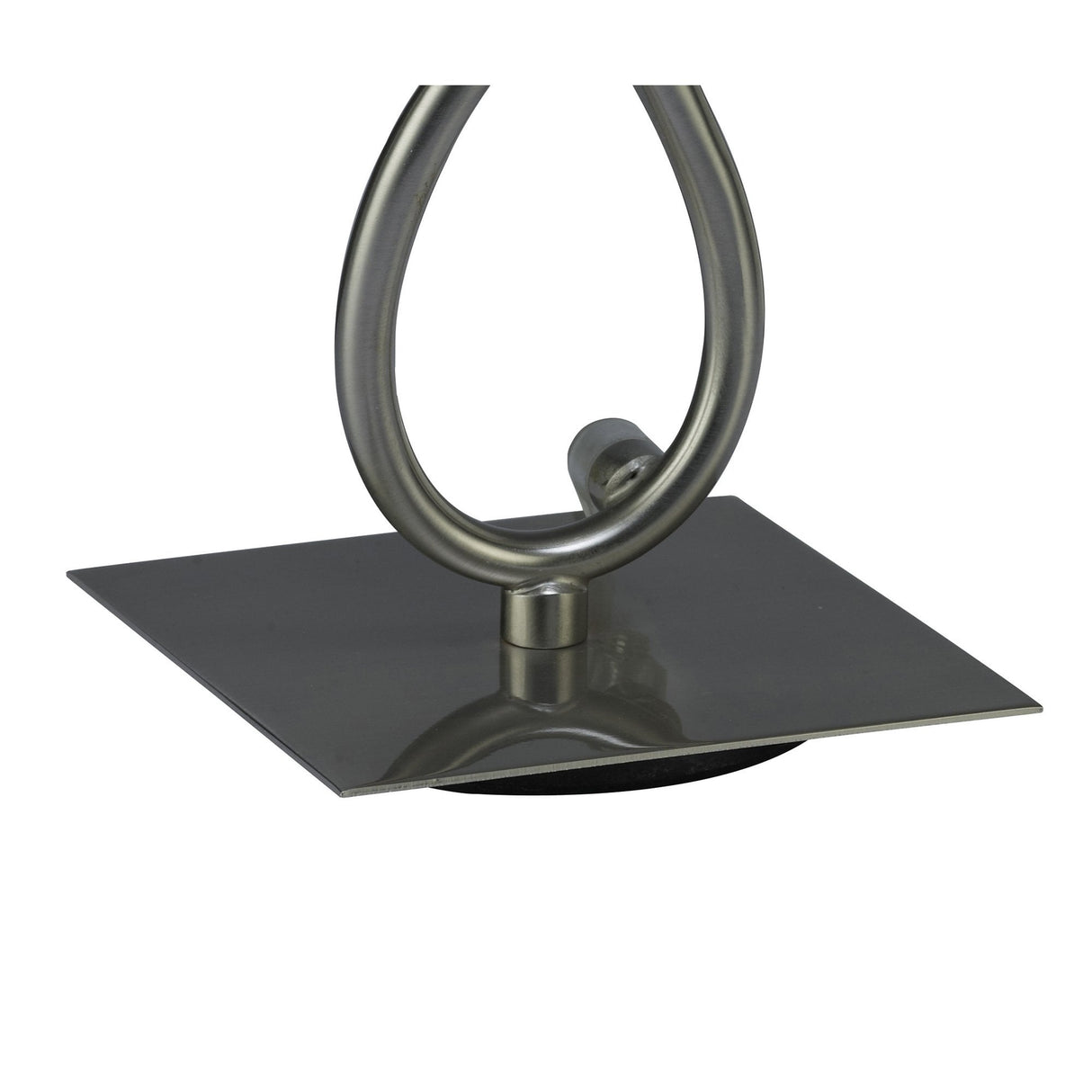 Iku Modern Elegance Table Lamp with Satin Nickel Finish