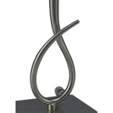 Iku Modern Elegance Table Lamp with Satin Nickel Finish