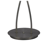 Iku 4-Light G9 Satin Nickel Floor Lamp with Clear Ice-Glacier Glass Shades