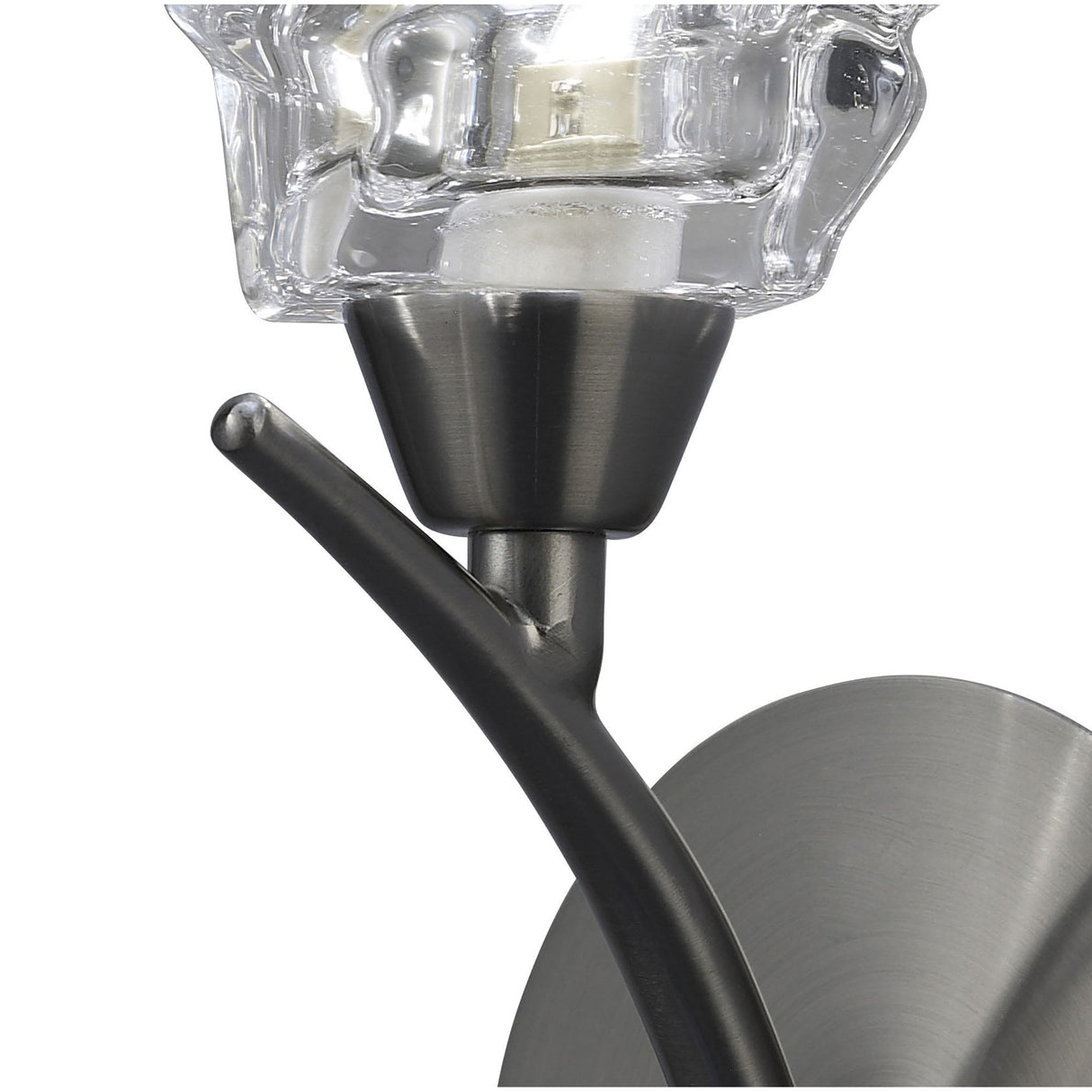 Satin Nickel Iku Wall Lamp with Rocker Switch - Elegant G9 Light Fixture by Santiago Sevillano Sebastia