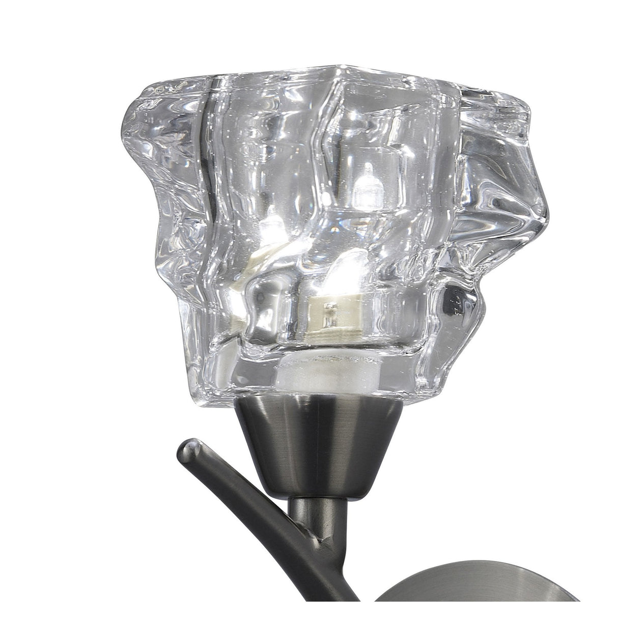 Satin Nickel Iku Wall Lamp with Rocker Switch - Elegant G9 Light Fixture by Santiago Sevillano Sebastia