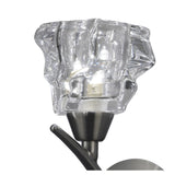 Satin Nickel Iku Wall Lamp with Rocker Switch - Elegant G9 Light Fixture by Santiago Sevillano Sebastia