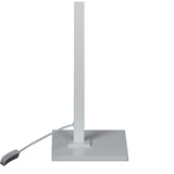 Elegant Matt White Beech Looker Floor Lamp with Adjustable Joints