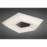 City Series 28W LED Flush Mount, Polished Chrome & White Acrylic, Warm White 3000K, 2800 Lumens, 3-Year Warranty