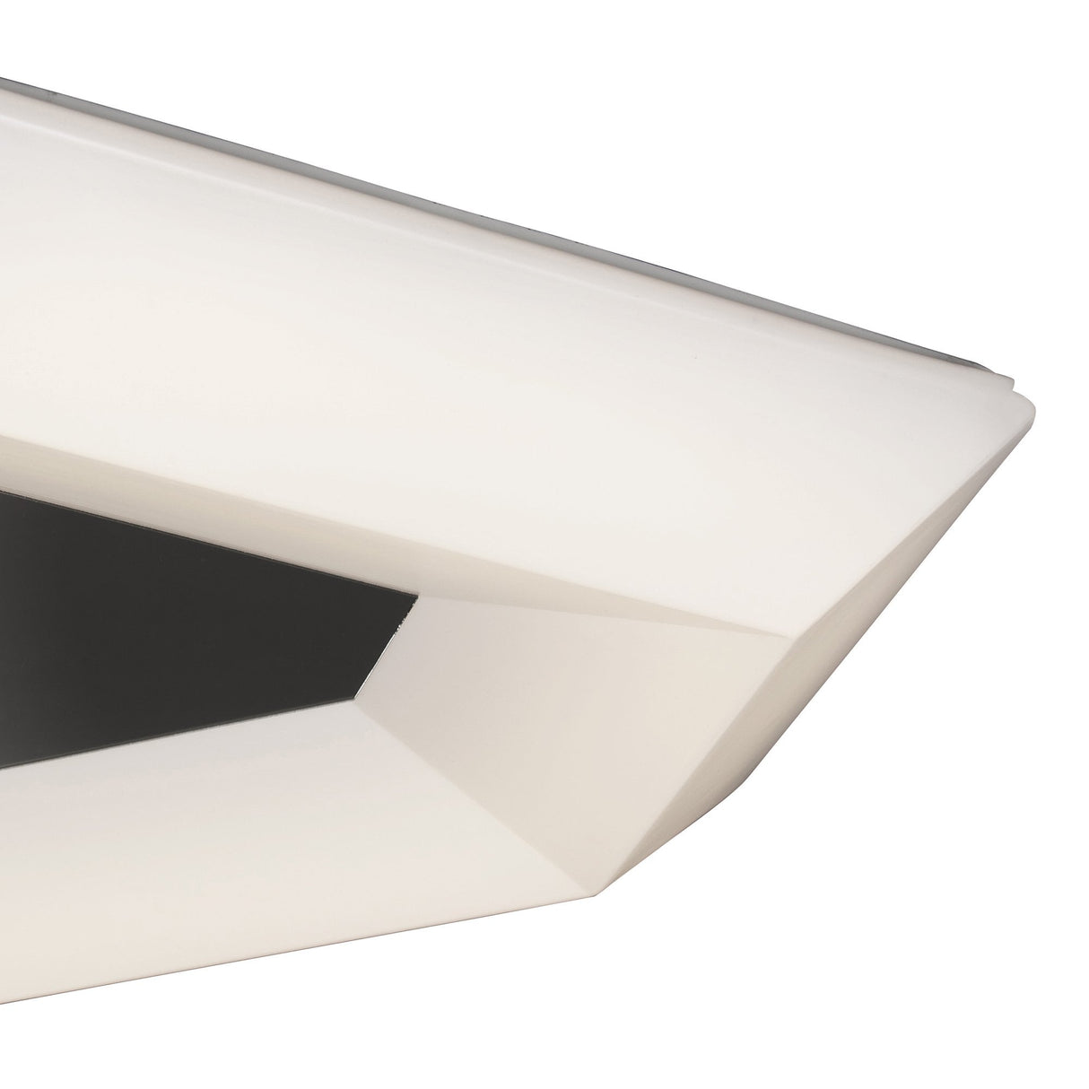City Series 28W LED Flush Mount, Polished Chrome & White Acrylic, Warm White 3000K, 2800 Lumens, 3-Year Warranty