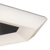 City Series 28W LED Flush Mount, Polished Chrome & White Acrylic, Warm White 3000K, 2800 Lumens, 3-Year Warranty