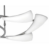 Mistral Telescopic 36W LED Rectangular Chandelier in Polished Chrome/Frosted Acrylic with 3000K Warm Light and 3-Year Warranty