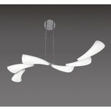 Mistral Telescopic 36W LED Pendant Light, Polished Chrome & Frosted Acrylic, Warm White 3000K, 3240lm, 3-Year Warranty