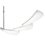 Mistral Telescopic 36W LED Pendant Light, Polished Chrome & Frosted Acrylic, Warm White 3000K, 3240lm, 3-Year Warranty