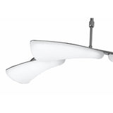 Mistral Telescopic 24W LED Light Fixture in Polished Chrome with Frosted Acrylic Diffusers, 3000K Warm White, 3-Year Warranty