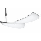 Mistral Telescopic 24W LED Light Fixture in Polished Chrome with Frosted Acrylic Diffusers, 3000K Warm White, 3-Year Warranty