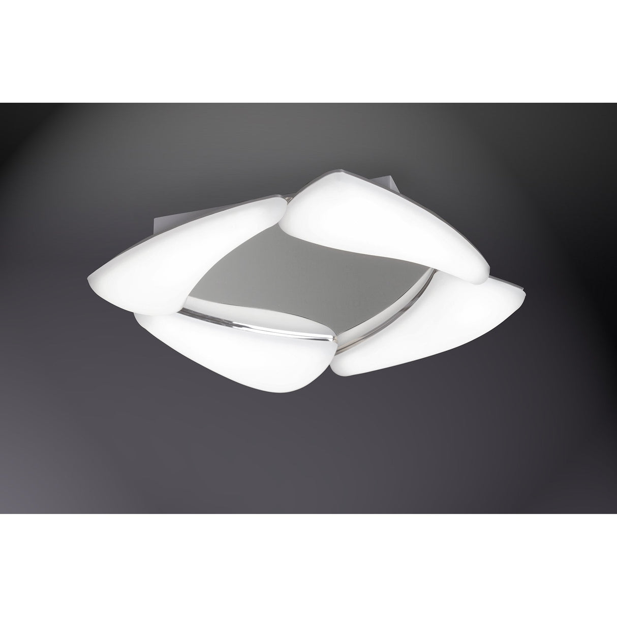 Mistral 24W LED Ceiling Light, Polished Chrome & Frosted Acrylic, 3000K, 2160 Lumens
