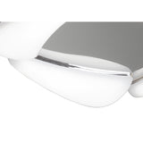Mistral 24W LED Ceiling Light, Polished Chrome & Frosted Acrylic, 3000K, 2160 Lumens