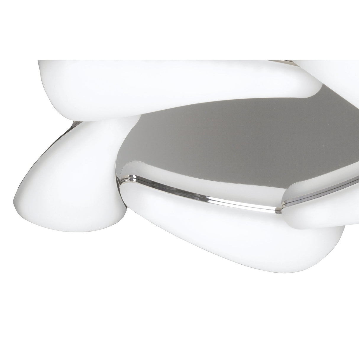 Mistral Ceiling Light: 30W Polished Chrome and Frosted Acrylic, 3000K Warm White, 2700lm, 3-Year Warranty