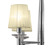 M3852 Tiffany Pendant - Radiant Elegance with Cream Shades & Crystal Sparkle