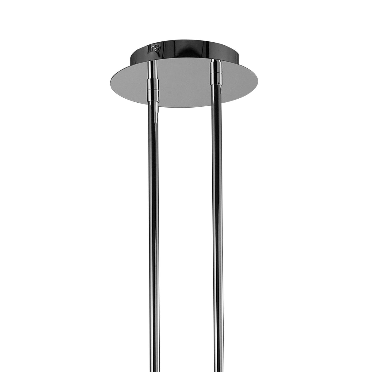 Tiffany Elegance 6+6 Light Oval Pendant in Polished Chrome with White Shade and Clear K9 Crystal