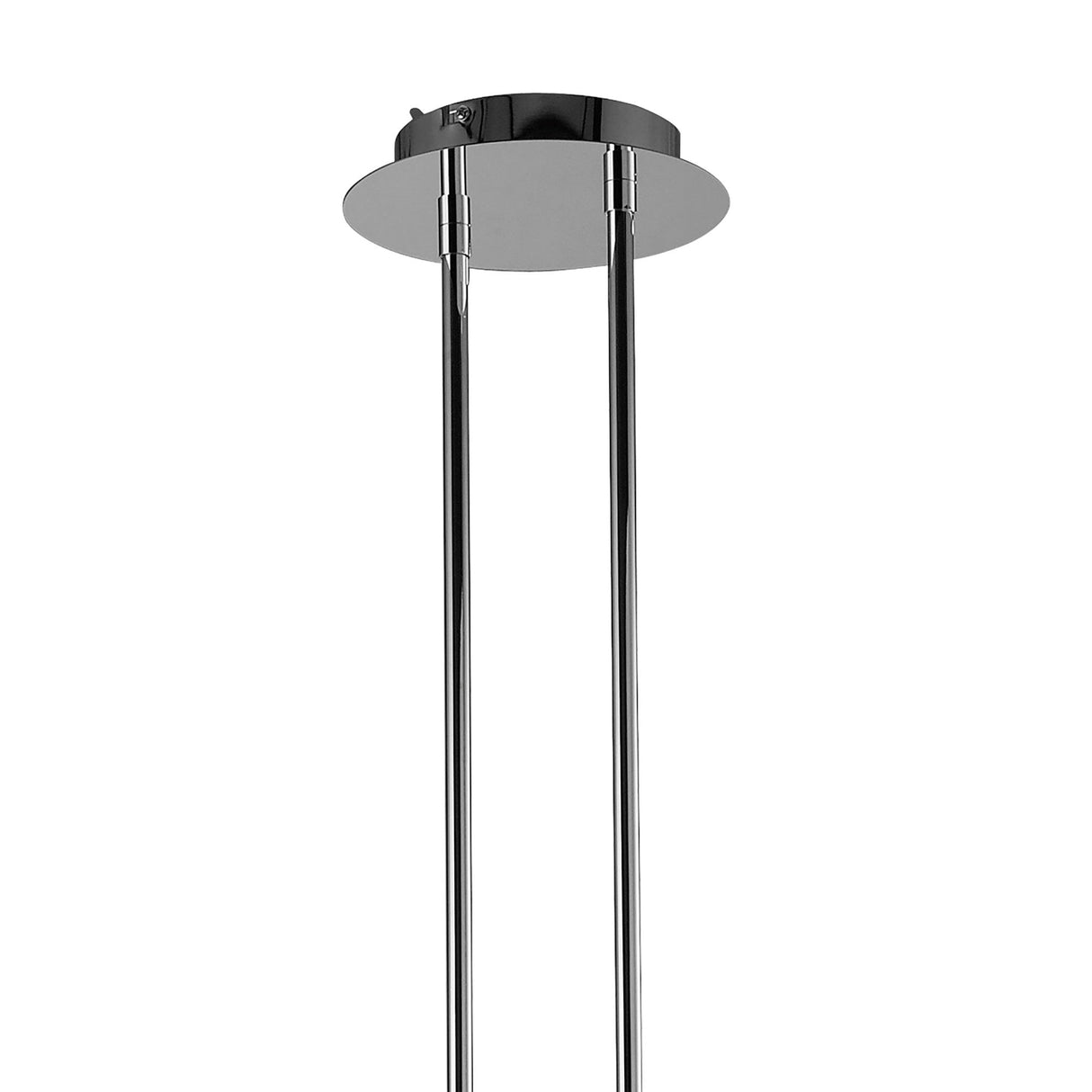 Elegant Tiffany Crystal Pendant Light in Polished Chrome with Cream Shade