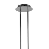 Elegant Tiffany Crystal Pendant Light in Polished Chrome with Cream Shade