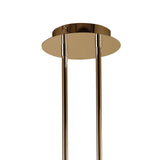 Tiffany Pendant Light: French Gold & Cream with Clear Crystal Elegance