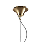 Exquisite French Gold & Cream Crystal Pendant Light by Tiffany Collection