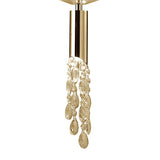 Exquisite French Gold & Cream Crystal Pendant Light by Tiffany Collection