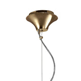 Tiffany 3+1 Light Pendant with French Gold and Soft Bronze Crystal Elegance