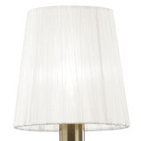 Elegant Antique Brass Tiffany Wall Lamp with Crystal Accents