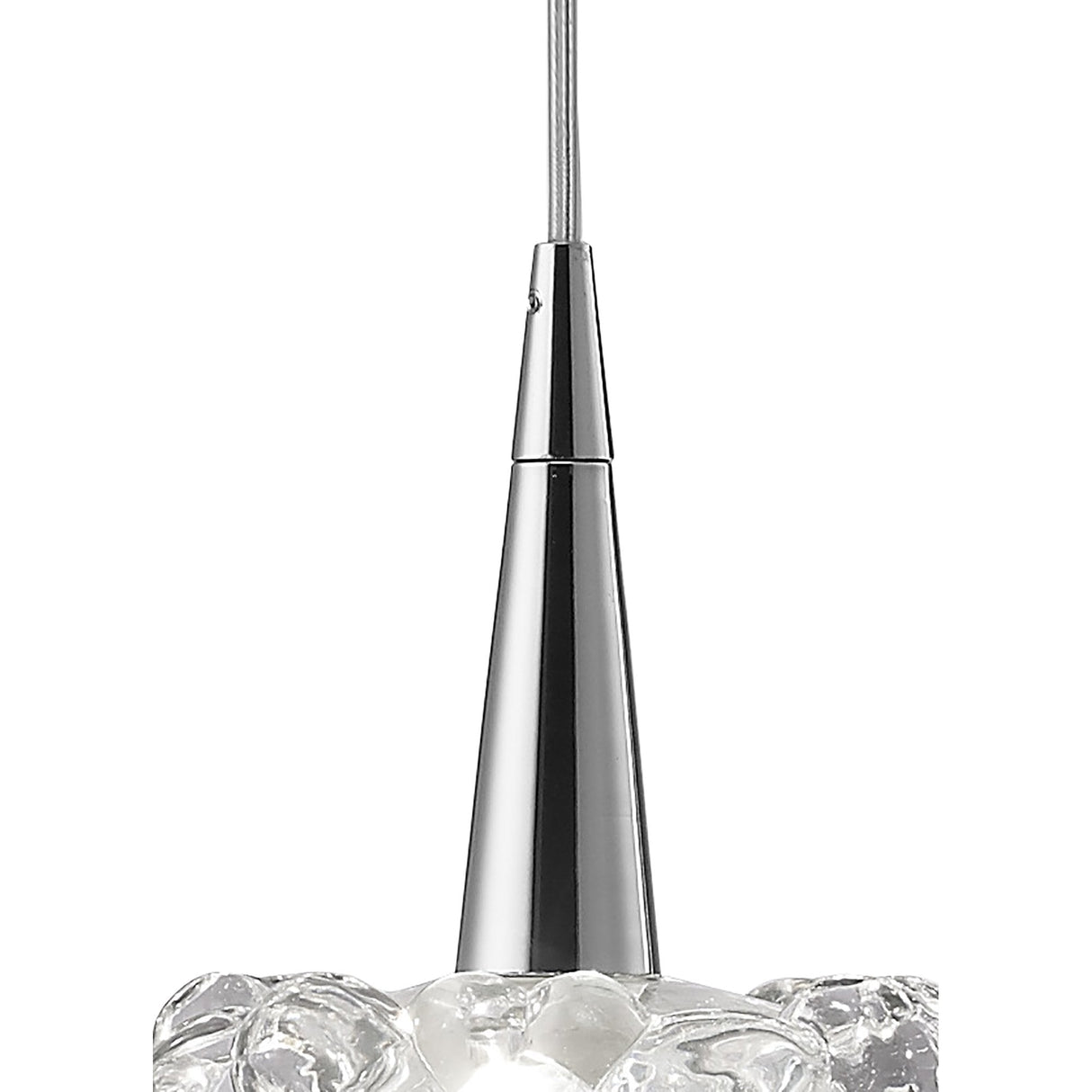 O2 Pendant Trio: Chic Polished Chrome and Clear Glass Light Fixture