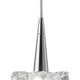 O2 Pendant Trio: Chic Polished Chrome and Clear Glass Light Fixture