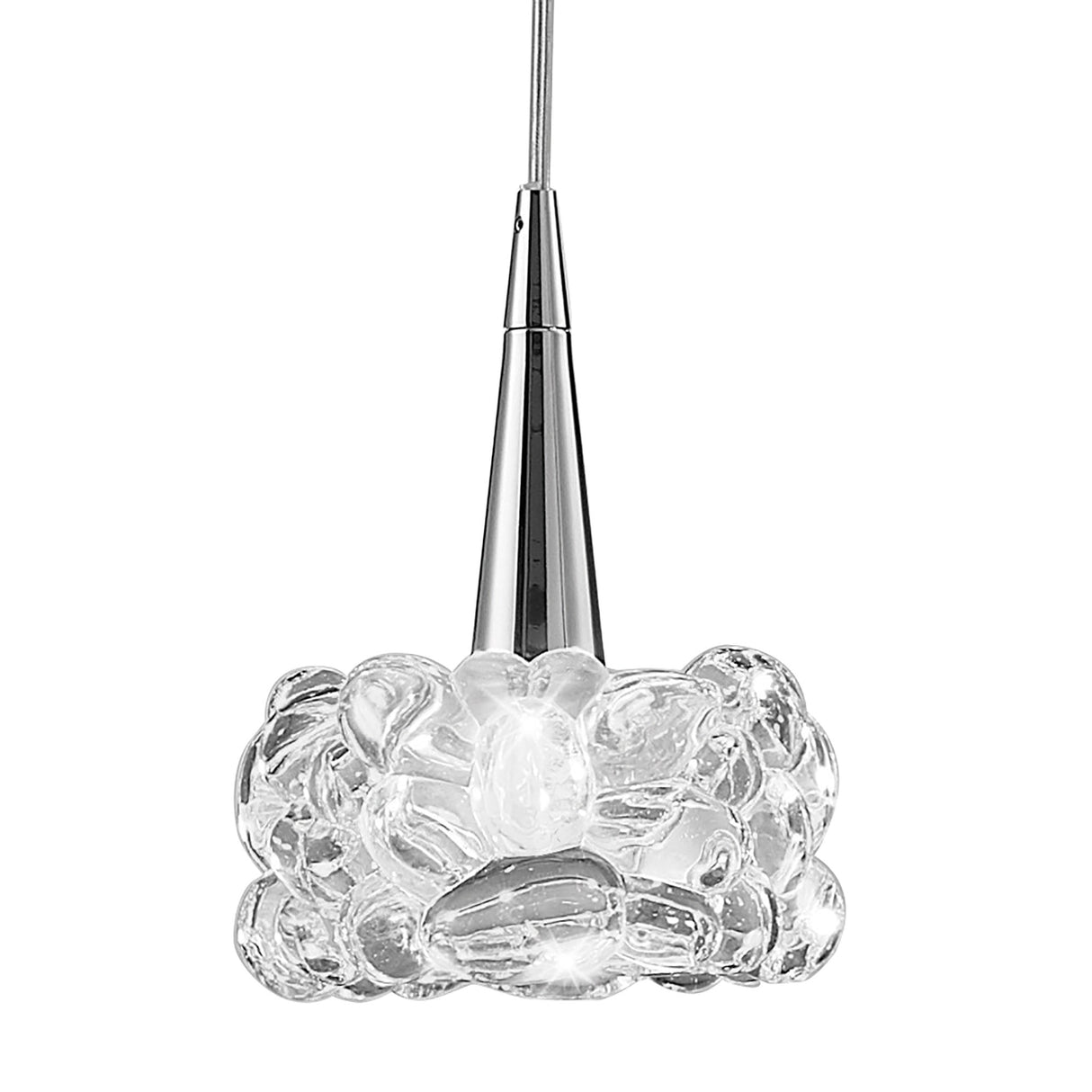 O2 Pendant Trio Light Fixture in Polished Chrome