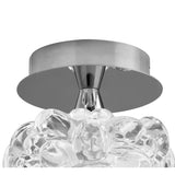 O2 Ceiling Light with Polished Chrome Finish by Jose Ignacio Ballester Martinez