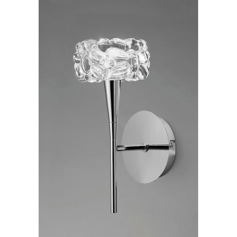 Glistening Bubble Wall Lamp in Polished Chrome