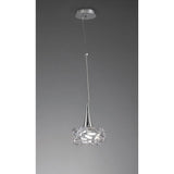 O2 Large Pendant Light - Polished Chrome Elegance