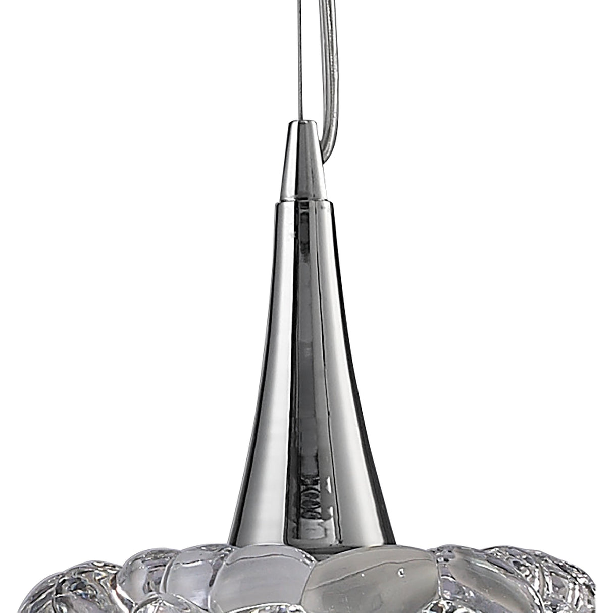 O2 Large Pendant Light - Polished Chrome Elegance