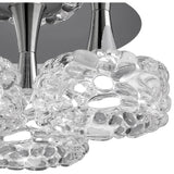 O2 Ceiling Light Trio in Polished Chrome - Large E27 Design